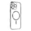Newface iPhone 16 Pro Kılıf Kross Magneticsafe Kapak - Gümüş