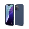 Newface iPhone 16 Pro Kılıf Nano içi Kadife Silikon - Lacivert