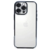 Newface iPhone 16 Pro Kılıf Razer Lensli Silikon - Açık Mavi
