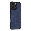 Newface iPhone 16 Pro Max Kılıf Aras Deri Kapak - Lacivert