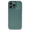 Newface iPhone 16 Pro Max Kılıf Auto Focus Karbon Kapak - Koyu Yeşil