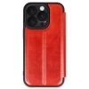 Newface iPhone 16 Pro Max Kılıf Flip Cover - Kırmızı