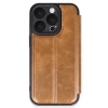 Newface iPhone 16 Pro Max Kılıf Flip Cover - Taba