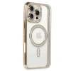 Newface iPhone 16 Pro Max Kılıf Joke Simli Magneticsafe Kılıf - Gold