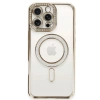 Newface iPhone 16 Pro Max Kılıf Joke Simli Magneticsafe Kılıf - Gold
