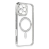 Newface iPhone 16 Pro Max Kılıf Joke Simli Magneticsafe Kılıf - Gümüş