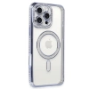 Newface iPhone 16 Pro Max Kılıf Joke Simli Magneticsafe Kılıf - Mavi