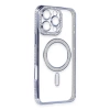 Newface iPhone 16 Pro Max Kılıf Joke Simli Magneticsafe Kılıf - Mavi