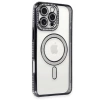 Newface iPhone 16 Pro Max Kılıf Joke Simli Magneticsafe Kılıf - Siyah