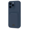 Newface iPhone 16 Pro Max Kılıf Kelvin Kartvizitli Silikon - Lacivert