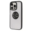 Newface iPhone 16 Pro Max Kılıf Montreal Yüzüklü Silikon Kapak - Siyah