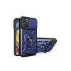 Newface iPhone 16 Pro Max Kılıf Pars Lens Yüzüklü Silikon - Lacivert
