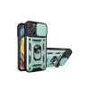 Newface iPhone 16 Pro Max Kılıf Pars Lens Yüzüklü Silikon - Yeşil
