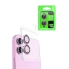 Newface iPhone 16 Raze Metal Kamera Lens - Pembe