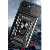 Newface iPhone 16E Kılıf Pars Lens Yüzüklü Silikon