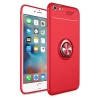 Newface iPhone 6 Kılıf Range Yüzüklü Silikon - Kırmızı