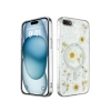 Newface iPhone 7 Kılıf Daisy Simli Magsafe Kapak - Gümüş