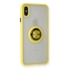 Newface iPhone X Kılıf Montreal Yüzüklü Silikon Kapak