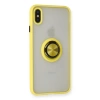 Newface iPhone XS Max Kılıf Montreal Yüzüklü Silikon Kapak