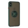 Newface iPhone XS Max Kılıf Montreal Yüzüklü Silikon Kapak