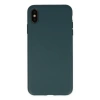 Newface iPhone XS Max Kılıf Nano içi Kadife Silikon - Koyu Yeşil