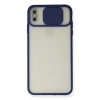 Newface iPhone XS Max Kılıf Palm Buzlu Kamera Sürgülü Silikon