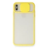 Newface iPhone XS Max Kılıf Palm Buzlu Kamera Sürgülü Silikon