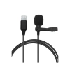 Newface Lightning 2 Metre Double Mikrofon - Siyah