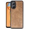 Newface Oppo A38 Kılıf Aras Deri Kapak - Taba