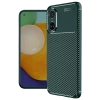 Newface Oppo A38 Kılıf Auto Focus Karbon Kapak - Koyu Yeşil