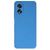 Newface Oppo A38 Kılıf First Silikon - Mavi