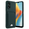Newface Oppo A38 Kılıf Kelvin Kartvizitli Silikon - Koyu Yeşil
