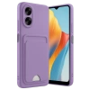 Newface Oppo A38 Kılıf Kelvin Kartvizitli Silikon - Lila