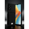 Newface Oppo A38 Kılıf Kelvin Kartvizitli Silikon - Lila
