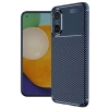 Newface Oppo A60 Kılıf Auto Focus Karbon Kapak - Lacivert