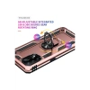Newface Oppo A74 4G Kılıf Sofya Yüzüklü Silikon Kapak - Rose