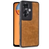 Newface Oppo Reno 11F Kılıf Aras Deri Kapak - Taba