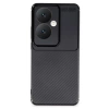 Newface Oppo Reno 11F Kılıf Auto Focus Karbon Kapak - Siyah