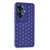 Newface Oppo Reno 11F Kılıf Petek Silikon Kapak - Lacivert
