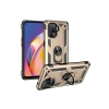 Newface Oppo Reno 5 Lite Kılıf Sofya Yüzüklü Silikon Kapak - Gold