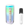 Newface Pluse 6 Mikrofonlu RGB Kablosuz Hoparlör - Beyaz