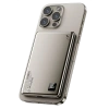 Newface PW555 5.000 mAh Dijital Göstergeli 18W Type-C ve 15W Kablosuz Şarj PD Hızlı Şarj Magsafe Powerbank - Titanyum