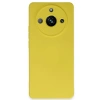 Newface Realme 11 Pro Kılıf Nano içi Kadife Silikon - Sarı