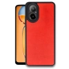 Newface Realme 12 Lite Kılıf Aras Deri Kapak - Kırmızı