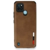 Newface Realme C25Y Kılıf Loop Deri Silikon