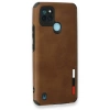 Newface Realme C25Y Kılıf Loop Deri Silikon