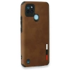 Newface Realme C25Y Kılıf Loop Deri Silikon