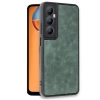 Newface Realme C65 Kılıf Aras Deri Kapak - Koyu Yeşil