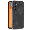Newface Realme C65 Kılıf Aras Deri Kapak - Siyah