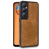 Newface Realme C65 Kılıf Aras Deri Kapak - Taba